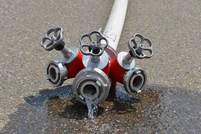 fire hose with valves